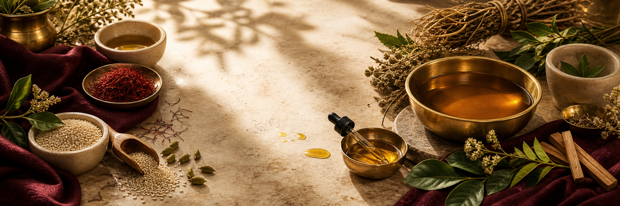 Tailams & Oils Ayurvedic collection banner